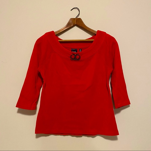Red dressy blouse Clearance